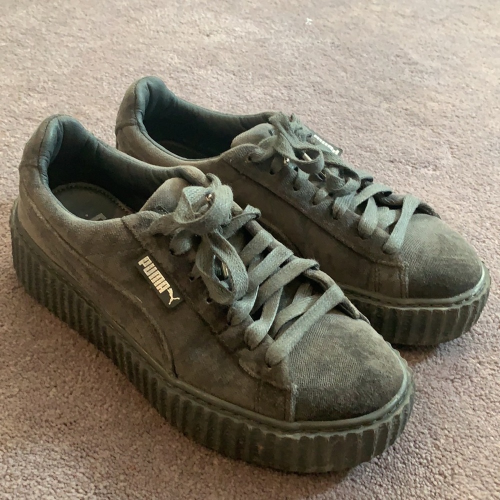 Puma x Fenty Glacier Gray Creeper Velvet